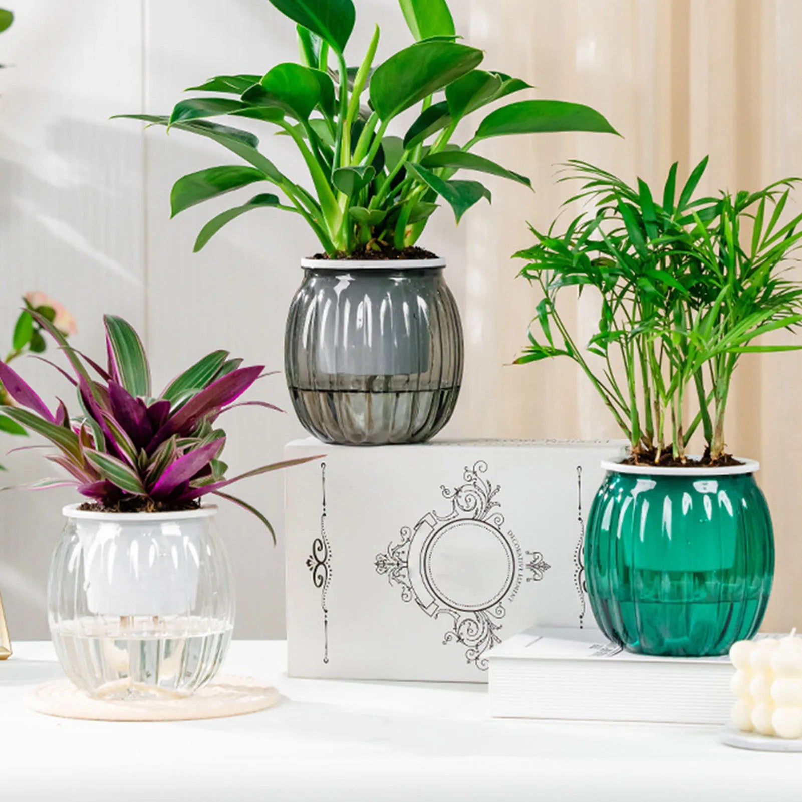 home decor plant pots Pumpkin Sprout Self-Watering Planter