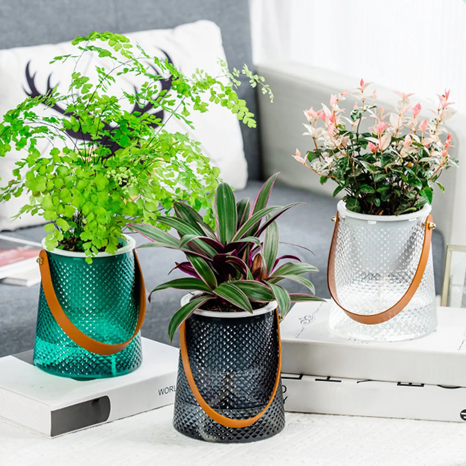 Lumo Carry Self-Watering Planter with Handle