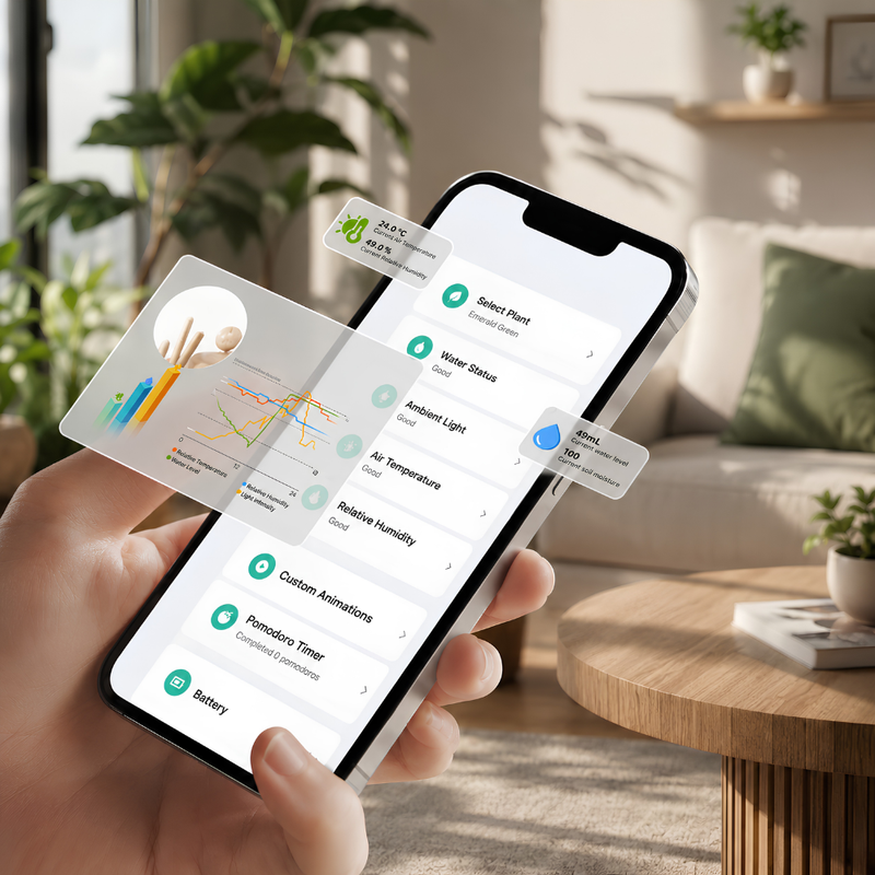 Ivy Smart Planter: Self-Watering & Interactive