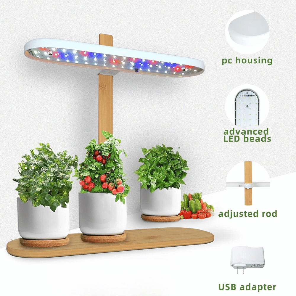 AuraGrow Bamboo LED Lamp