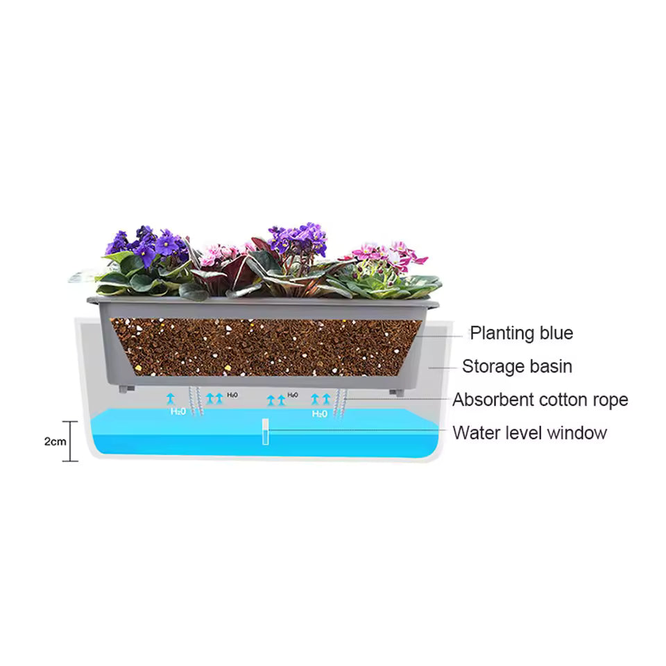 HydroLevel Self-Watering Planter Box
