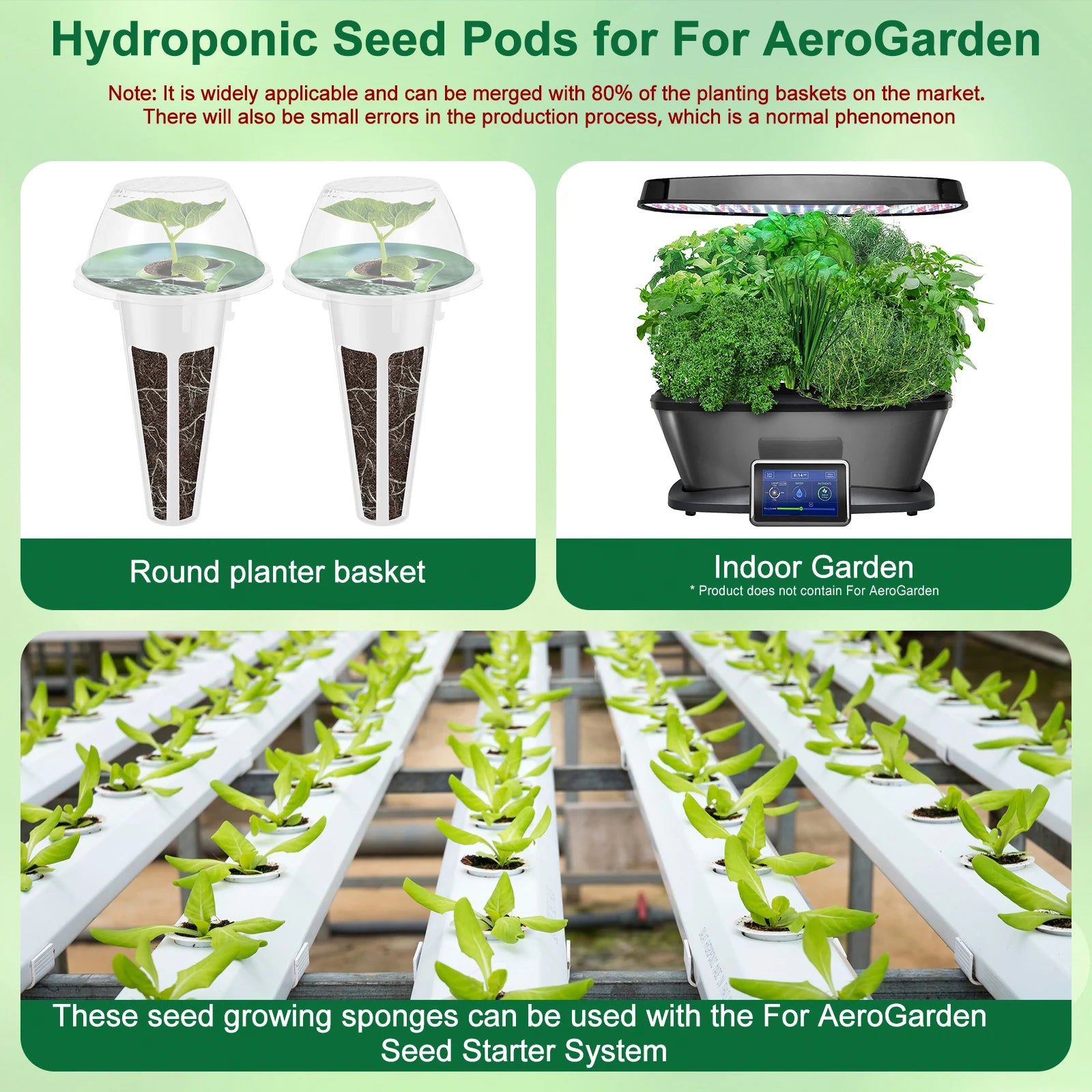 Seed Pod Kit for Hydroponic Systems