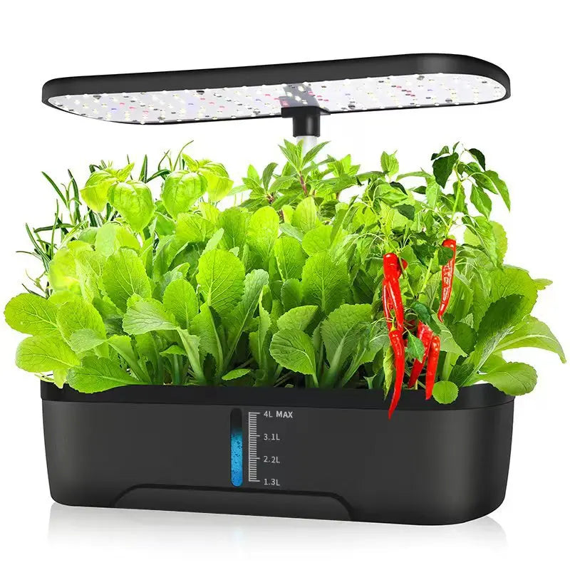 HydroPod 12-Hole Smart Hydroponic Planter with LED Grow Light