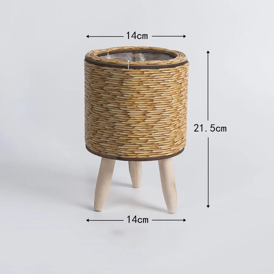 Nordic Weave Rattan Plant Stand