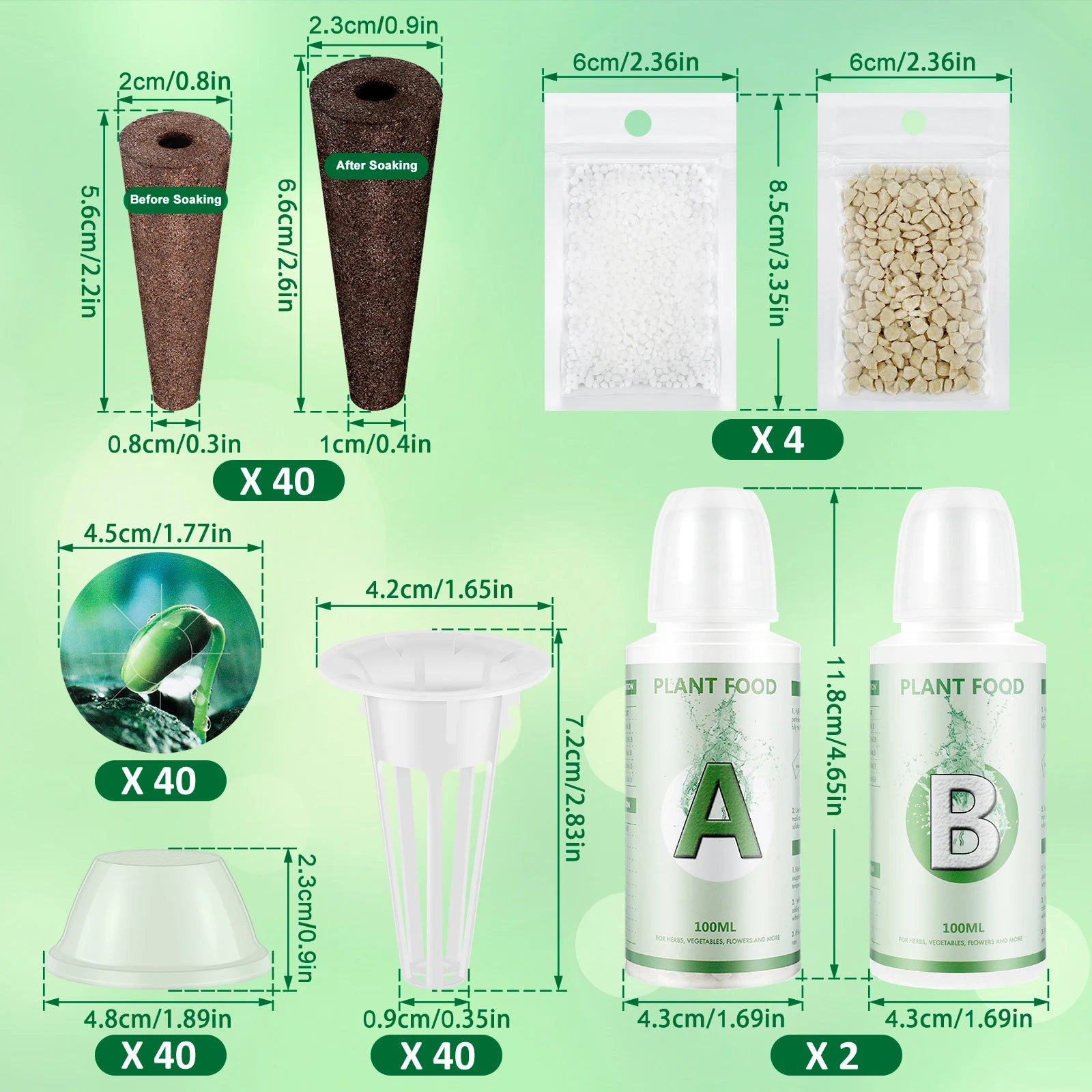 Seed Pod Kit for Hydroponic Systems