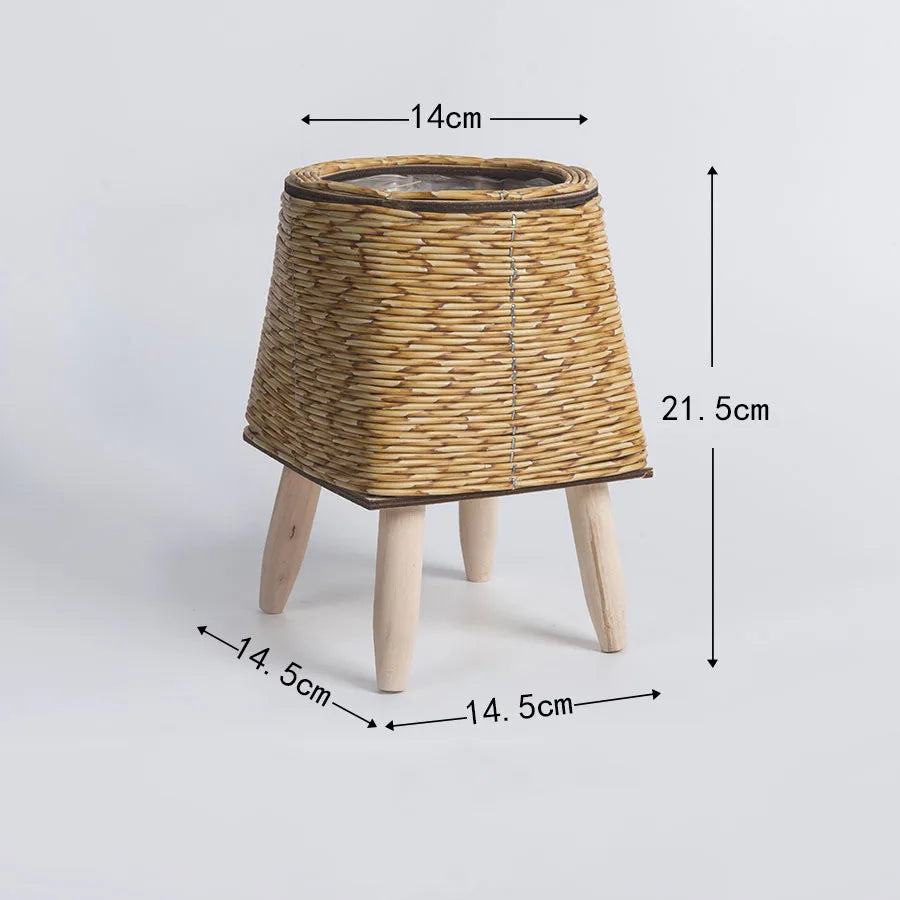 Nordic Weave Rattan Plant Stand