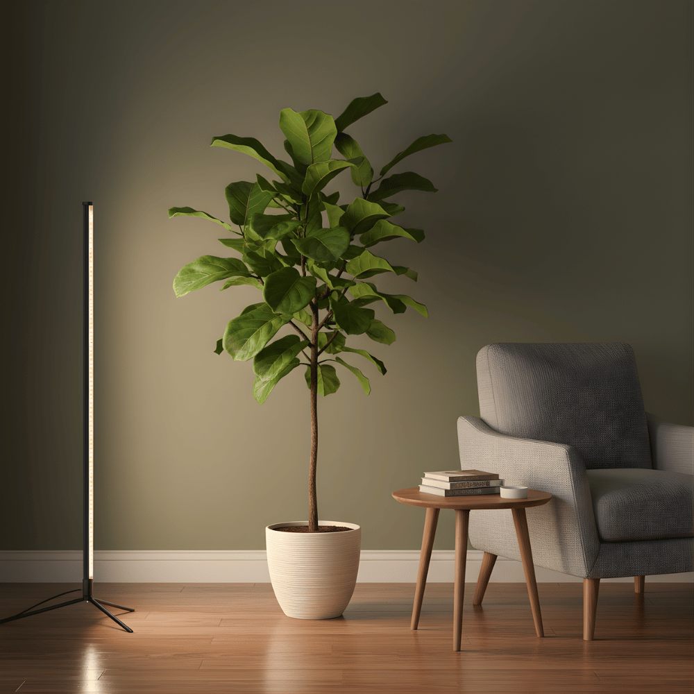 VerdaGlow Vertical Grow Light in a modern interior