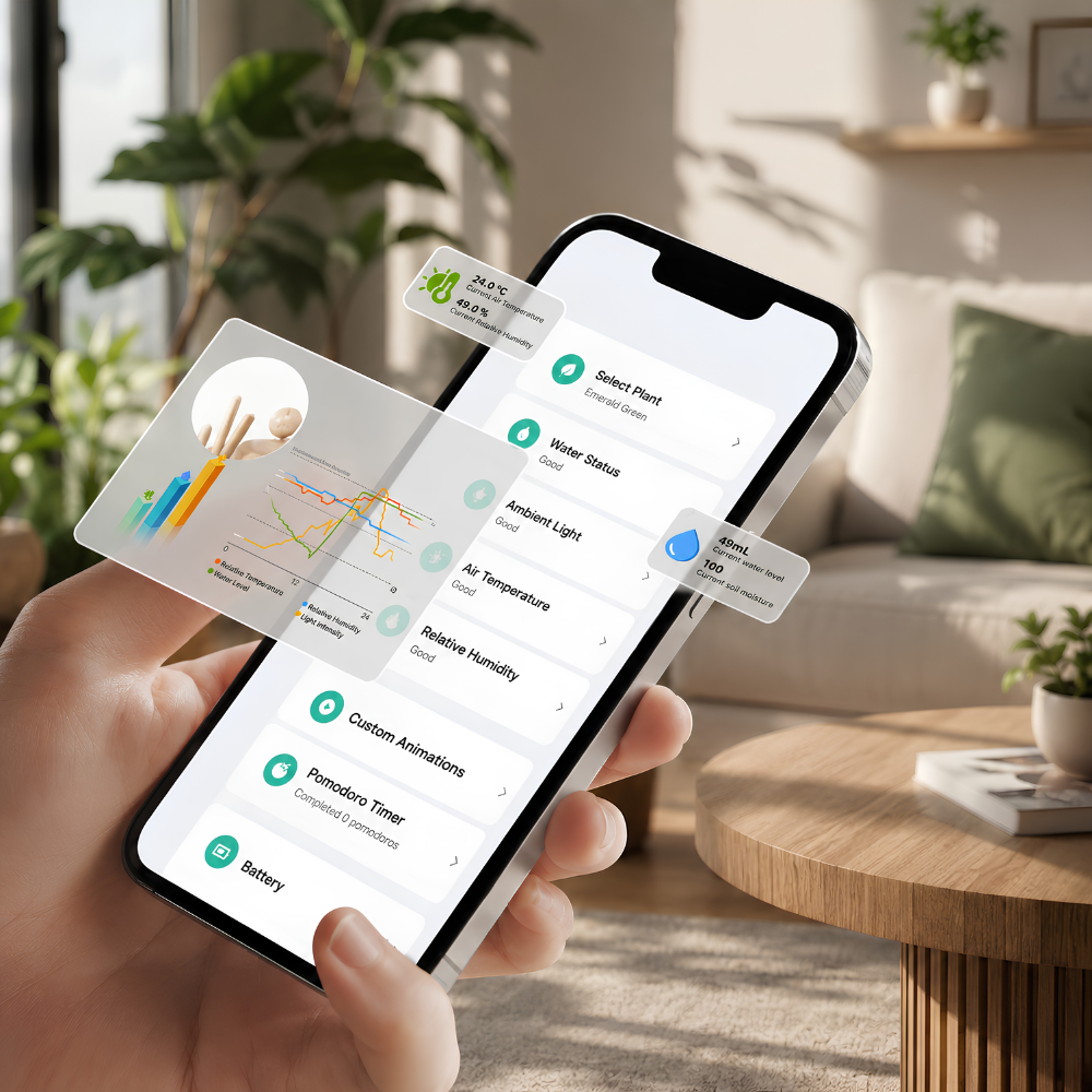 Ivy Smart Planter: Self-Watering & Interactive